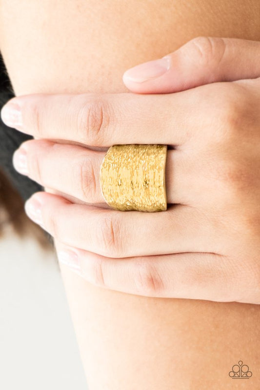 Paleo Patterns - Gold - Paparazzi Ring Image