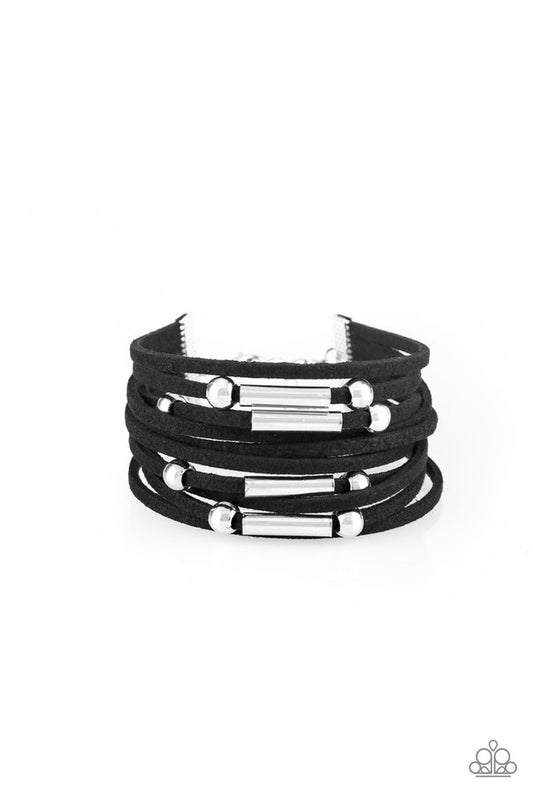 Back To BACKPACKER - Black - Paparazzi Bracelet Image