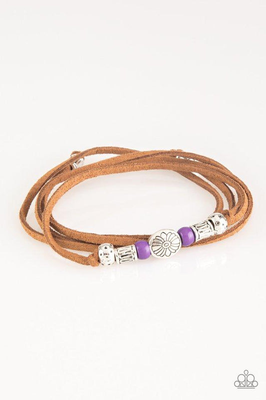 Pulsera Paparazzi ~ Clear A Path - Púrpura