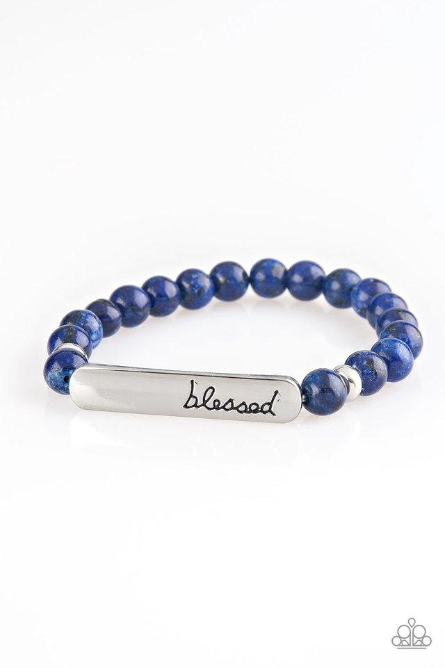 Paparazzi Bracelet ~ Born Blessed - Blue