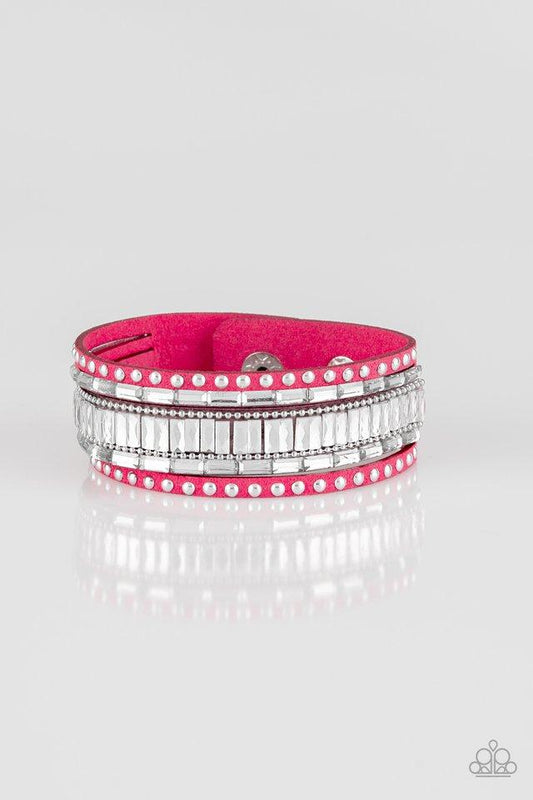 Pulsera Paparazzi ~ Rock Star Rocker - Rosa