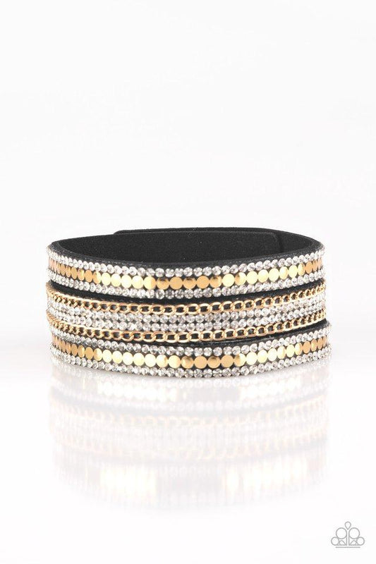 Paparazzi Bracelet ~ Fashion Fanatic - Gold