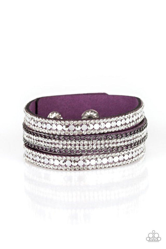 Paparazzi Bracelet ~ Fashion Fanatic - Purple