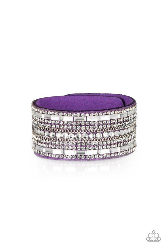 Paparazzi Bracelet ~ Rebel Radiance - Purple