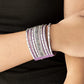 Rhinestone Rumble - Purple - Paparazzi Bracelet Image