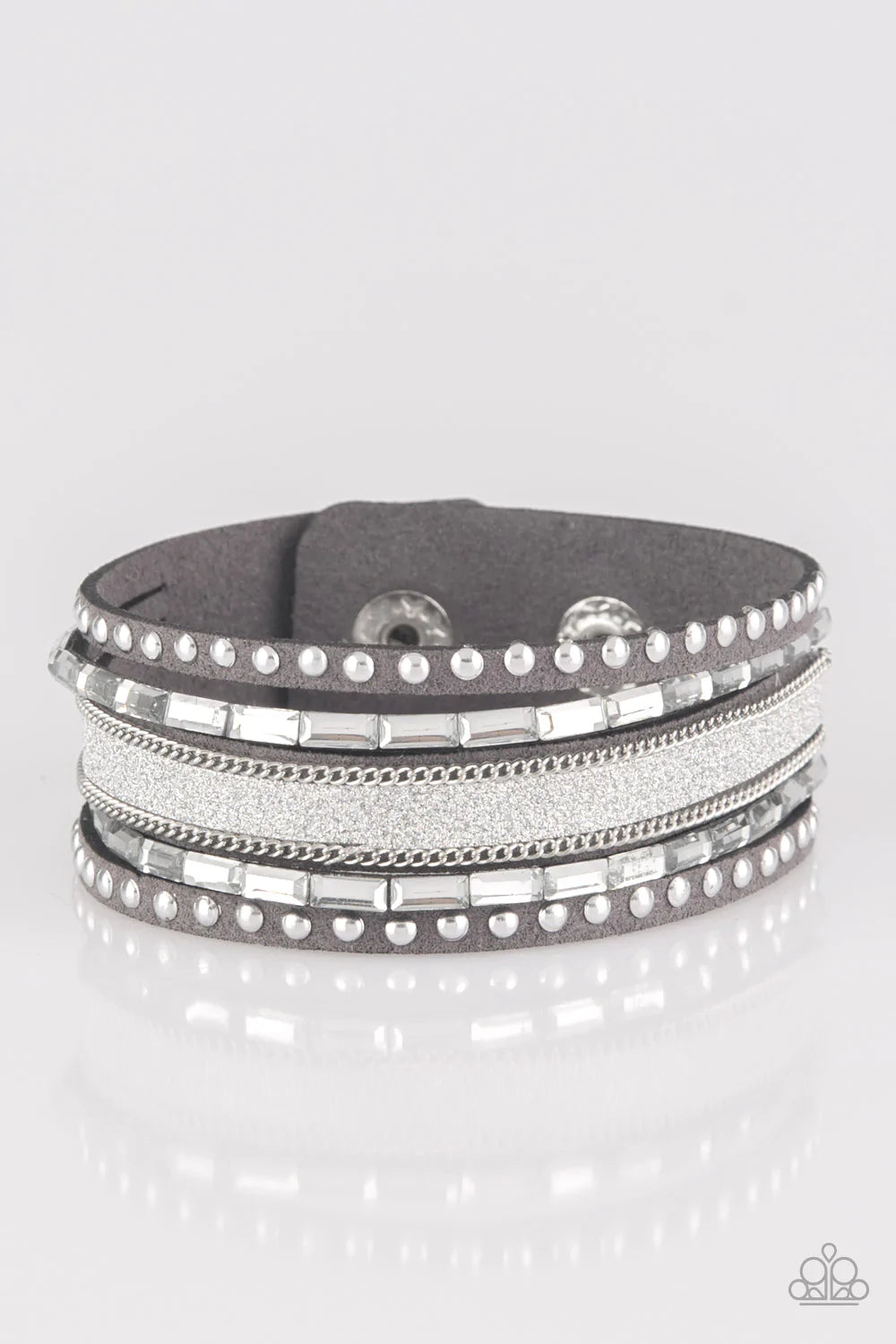 Paparazzi Bracelet ~ Seize The Sass - Silver