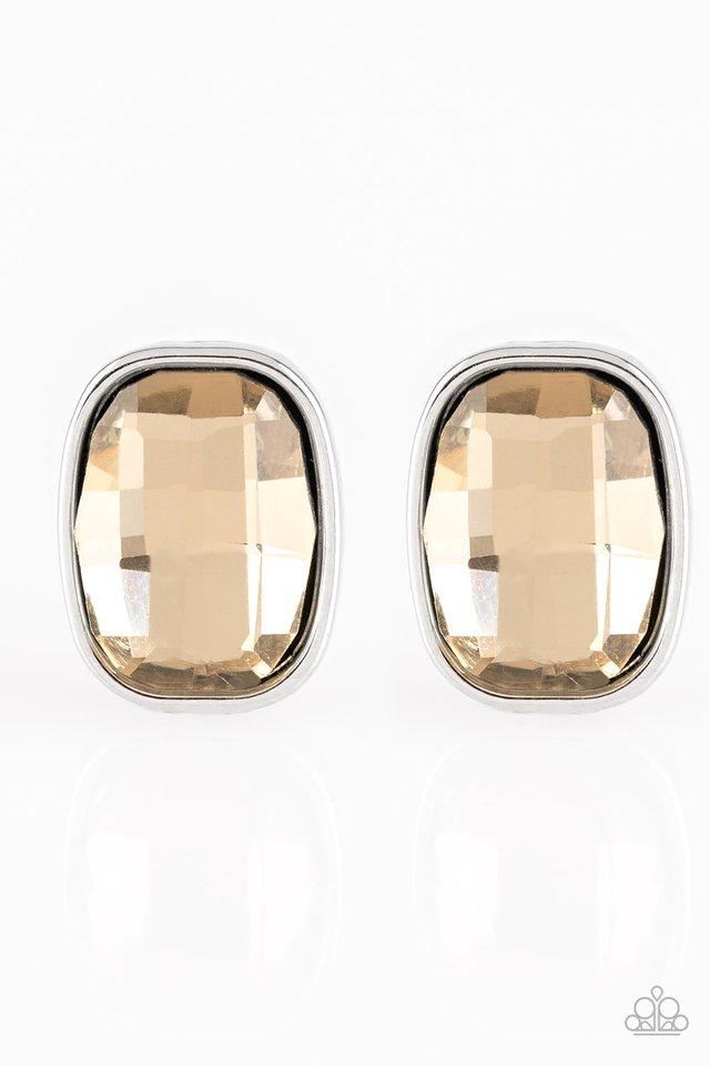 Paparazzi Earring ~ Incredibly Iconic - Brown