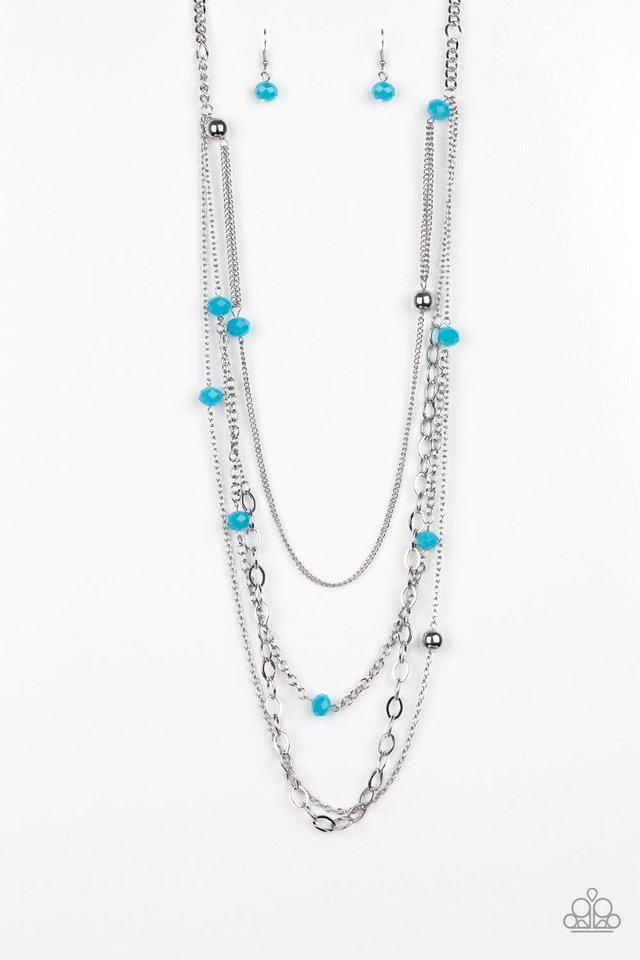 Paparazzi Necklace ~ Glamour Grotto - Blue