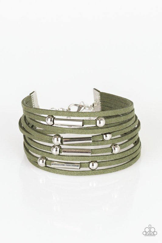 Pulsera Paparazzi ~ Back To BACKPACKER - Verde