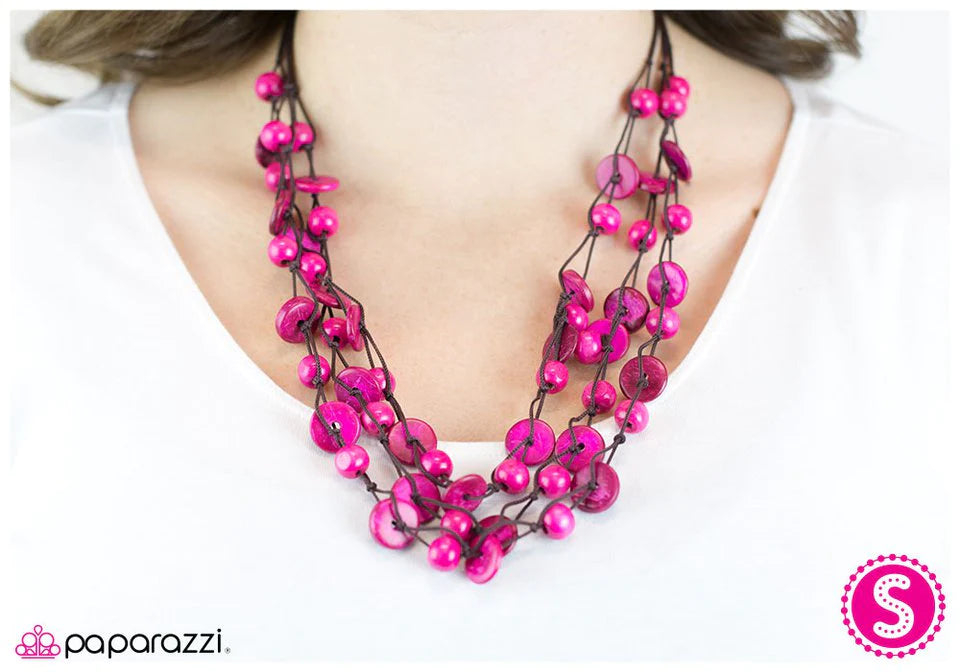 Paparazzi Necklace ~ Of Your Own AcCORD - Pink