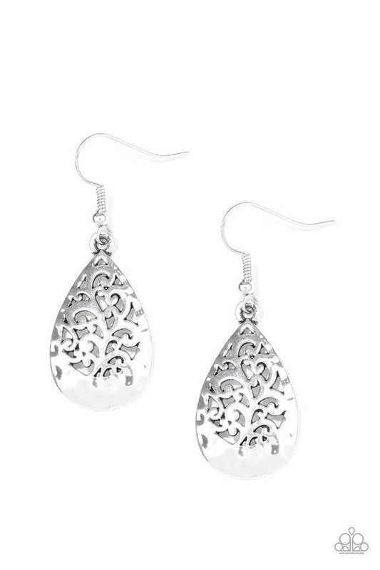 Paparazzi Earring ~ New Nouveau - Silver