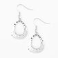 Paparazzi Earring ~ Radiantly Rugged - Silver