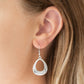 Paparazzi Earring ~ Radiantly Rugged - Silver