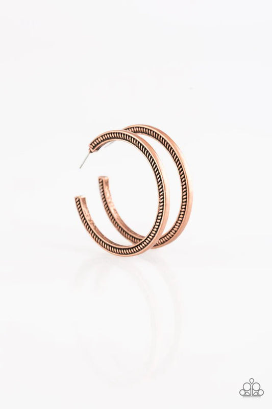Paparazzi Earring ~ This Is My Tribe - Copper