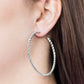 Paparazzi Earring ~ Keep It Chic - Silver