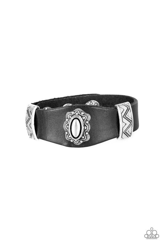 Pulsera Paparazzi ~ Romance occidental - Negro