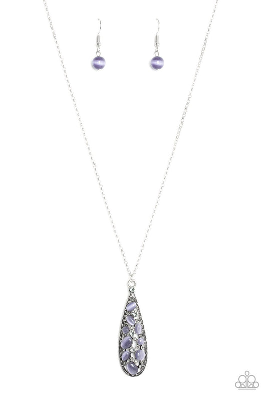 Paparazzi Necklace ~ Teardrop Treasure - Purple