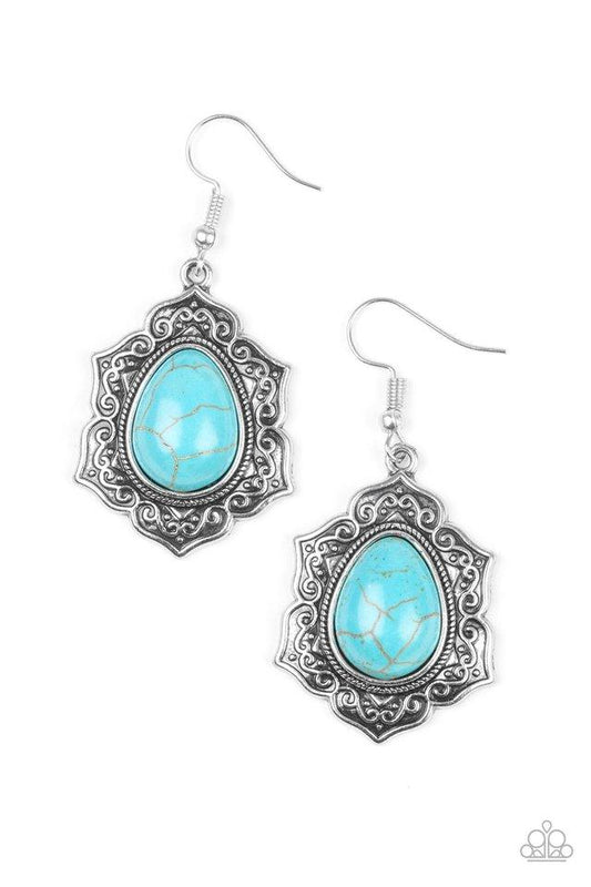 Paparazzi Earring ~ So Santa Fe - Blue