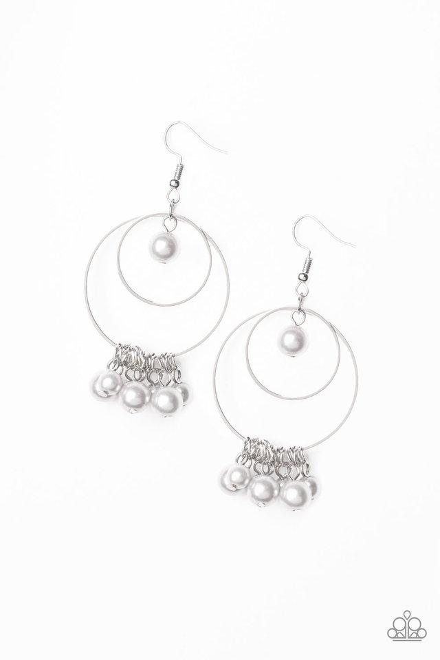 Paparazzi Earring ~ New York Attraction - Silver