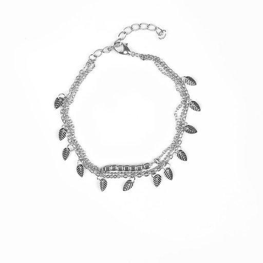 Pulsera Paparazzi ~ I Can and I QUILL - Plata