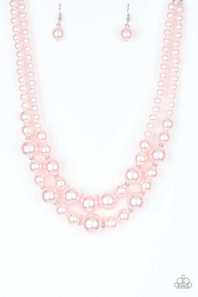 Paparazzi Necklace ~ The More The Modest - Pink