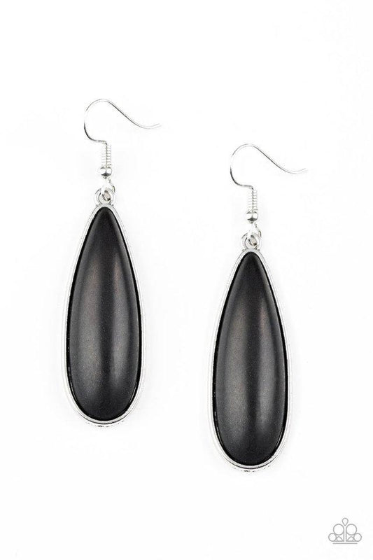 Paparazzi Earring ~ Santa Fe Skies - Black