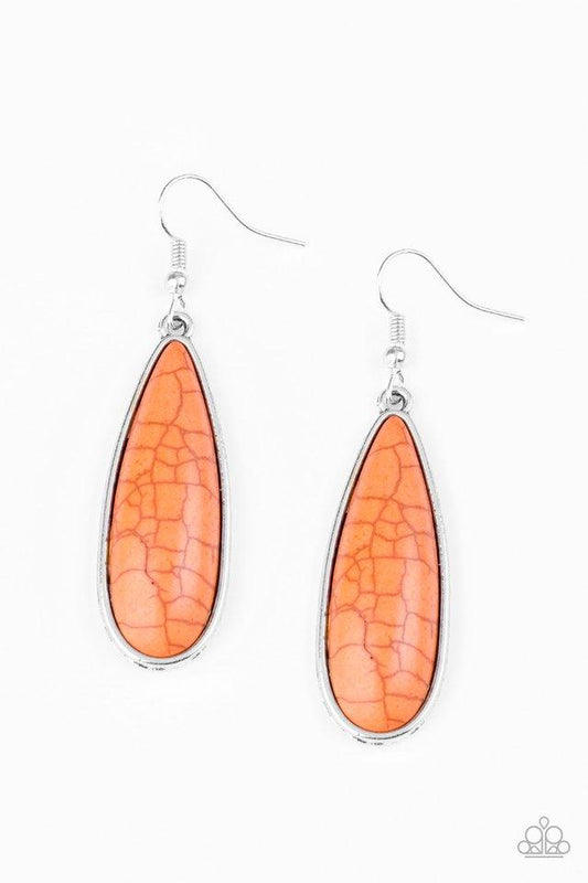 Paparazzi Earring ~ Santa Fe Skies - Orange