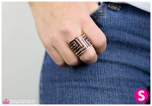 Paparazzi Ring ~ Golden Gladiator - Copper