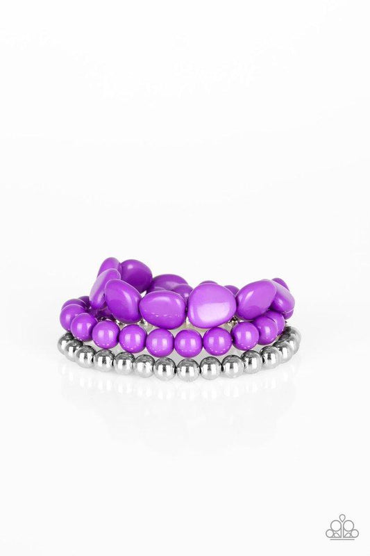 Paparazzi Bracelet ~ Color Venture - Purple