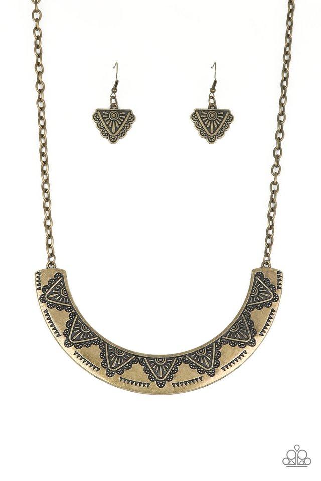 Paparazzi Necklace ~ Persian Pharaoh - Brass