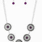 Me-dallions, Myself, and I - Purple - Paparazzi Necklace Image