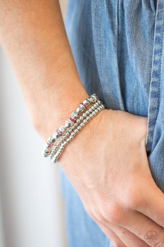 Let There BEAM Light - Pink - Paparazzi Bracelet Image