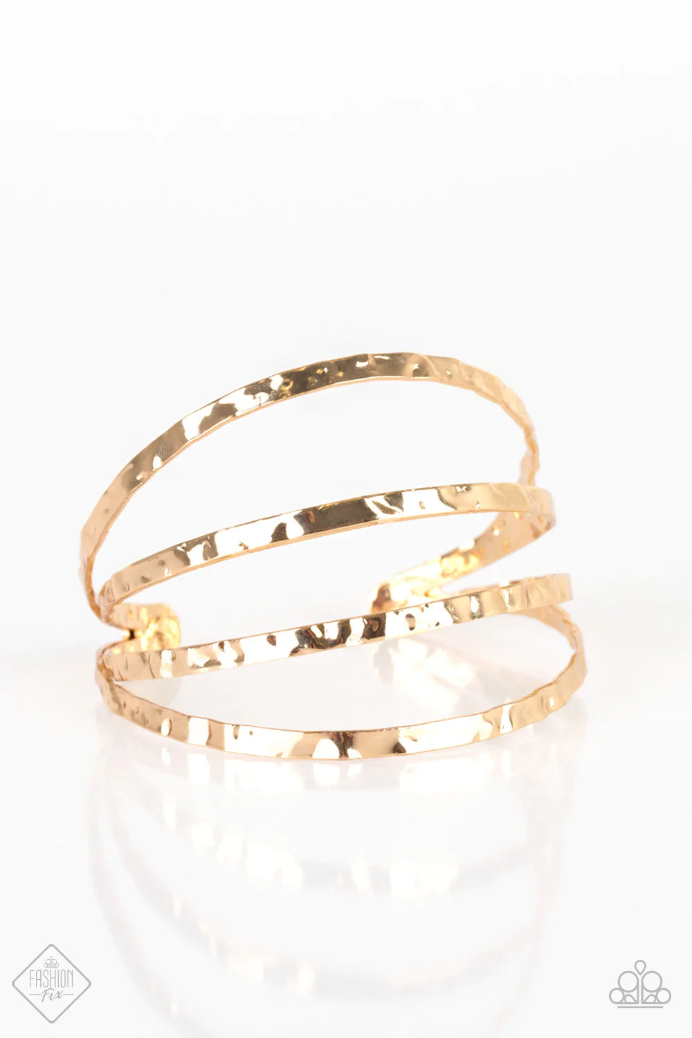 Paparazzi Bracelet ~ Get Used To GRIT  - Gold