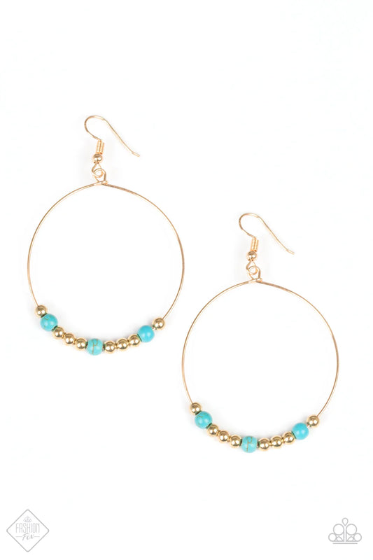 Paparazzi Earring ~ Say A Little PRAIRIE  - Blue