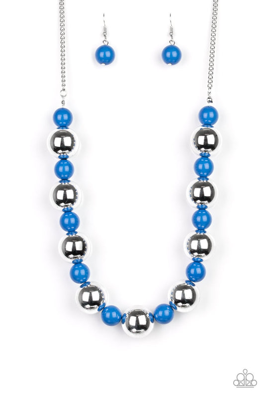 Paparazzi Necklace ~ Top Pop - Blue