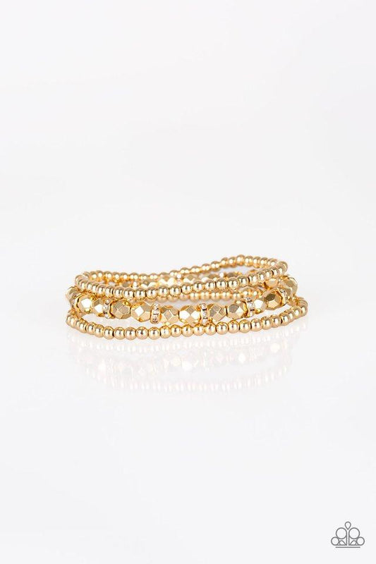 Paparazzi Bracelet ~ Let There BEAM Light - Gold