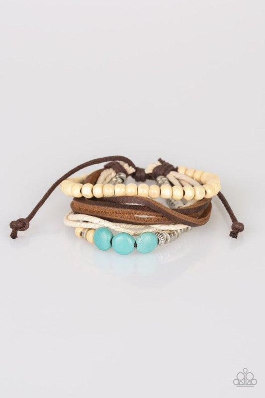 Pulsera Paparazzi ~ Wonderfully Wanderer - Azul