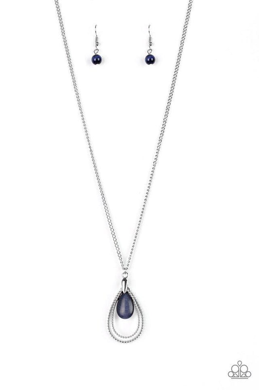 Paparazzi Necklace ~ Teardrop Tranquility - Blue