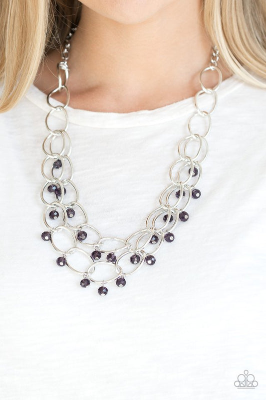 Yacht Tour - Purple - Paparazzi Necklace Image