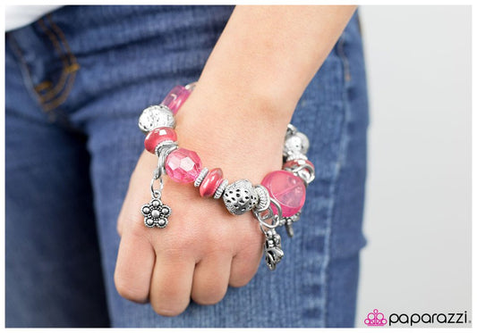 Paparazzi Bracelet ~ Never A Dull Moment - Pink