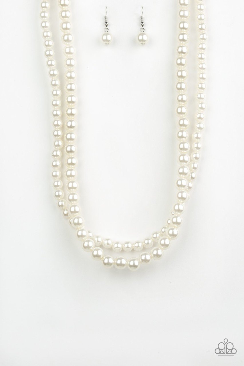 Paparazzi Necklace ~ Woman Of The Century - White