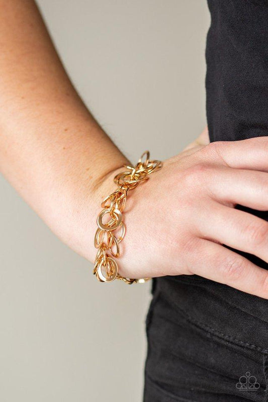 Paparazzi Bracelet ~ Noise Control - Gold