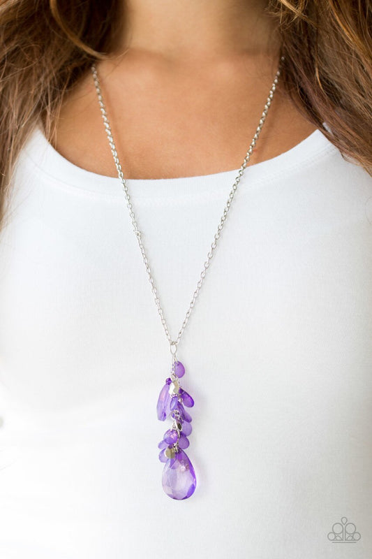 Paparazzi Necklace ~ Summer Solo - Purple