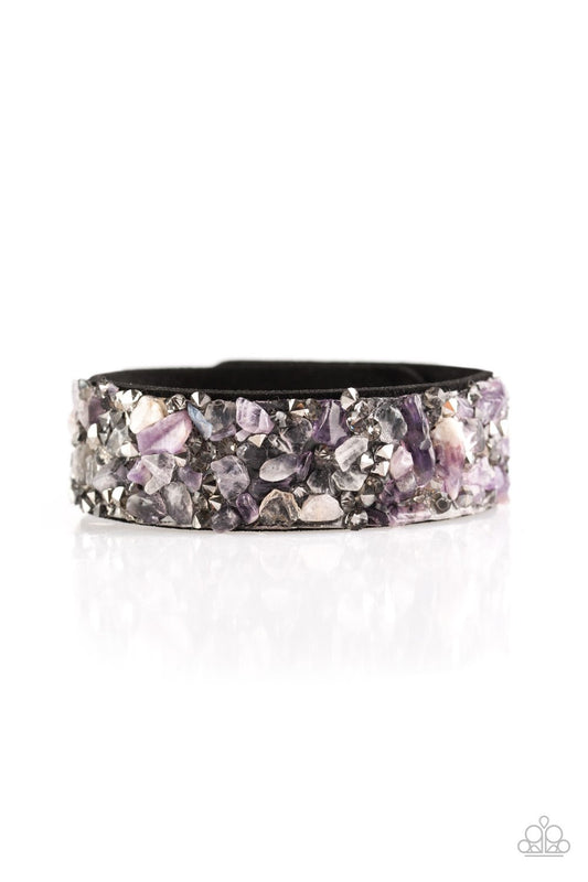 Paparazzi Bracelet ~ Totally Crushed It - Purple