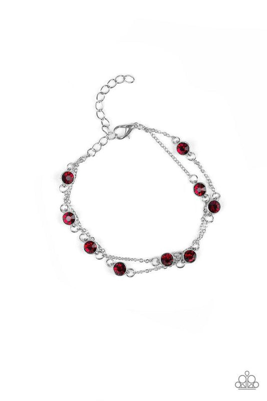 Pulsera Paparazzi ~ Spotlight Starlight - Rojo