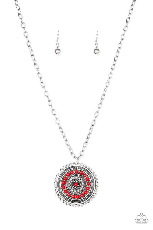 Lost SOL - Red - Paparazzi Necklace Image