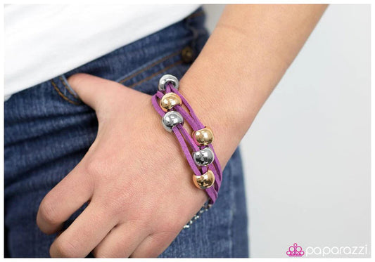 Paparazzi Bracelet ~ Overly Understated - Purple