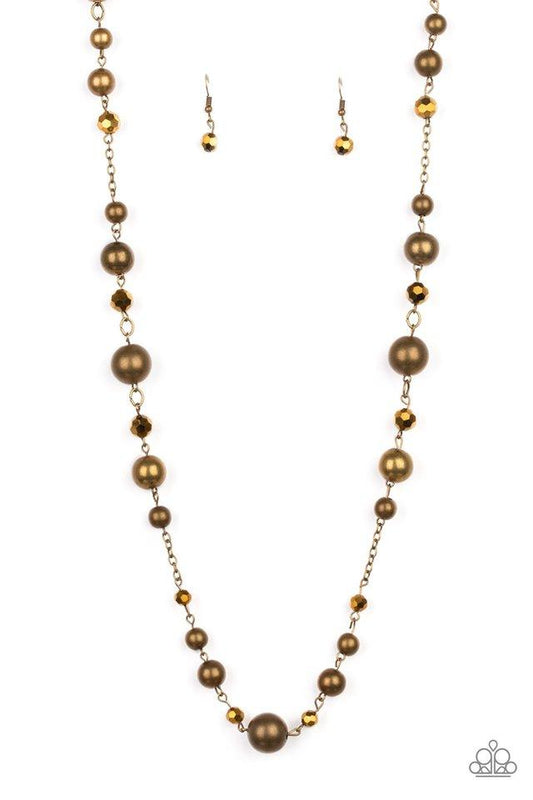 Paparazzi Necklace ~ Modernly Majestic - Brass