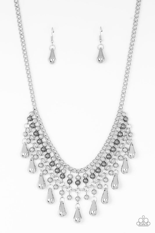 Paparazzi Necklace ~ Dont Forget To BOSS! - Silver