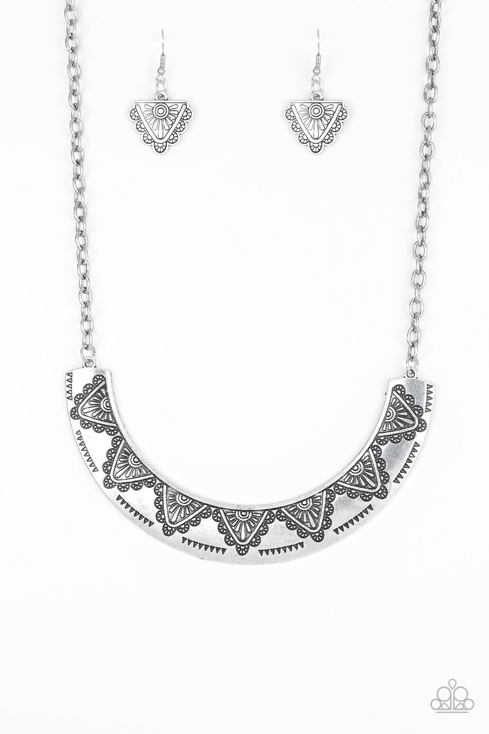 Paparazzi Necklace ~ Persian Pharaoh - Silver